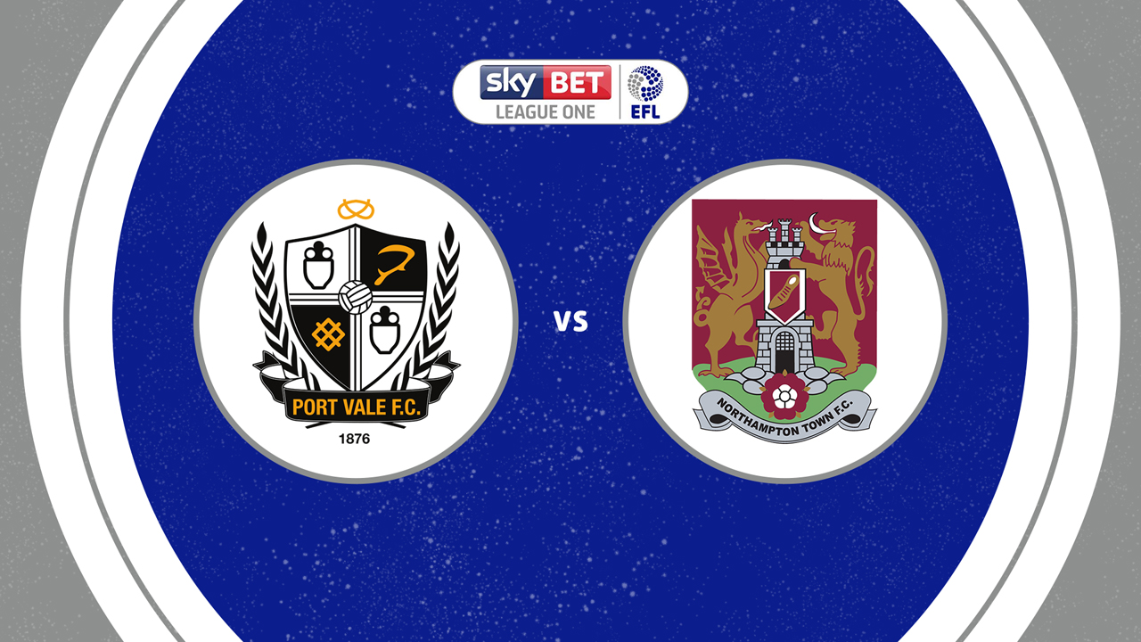 Port Vale vs Northampton Town poster Port Vale vs Northampton Town poster