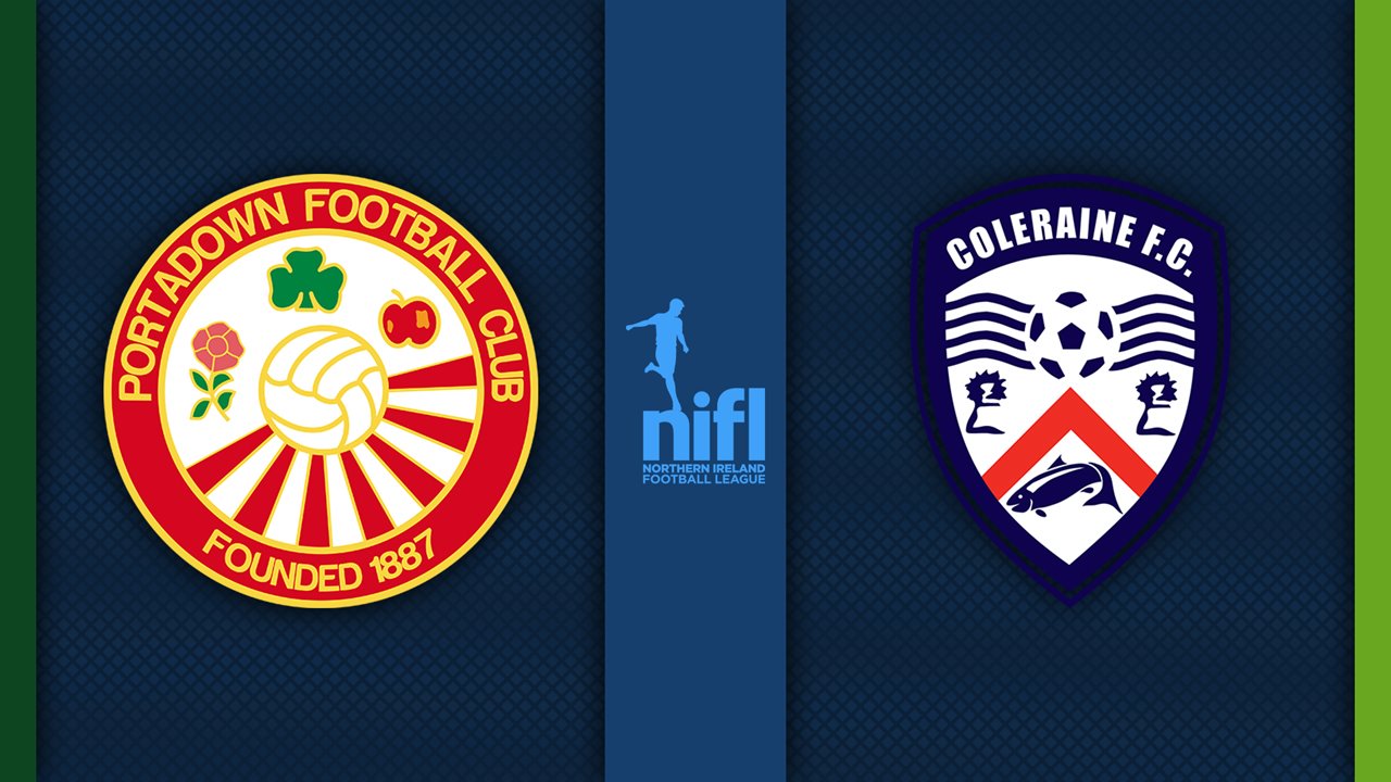 Portadown vs Coleraine poster Portadown vs Coleraine poster