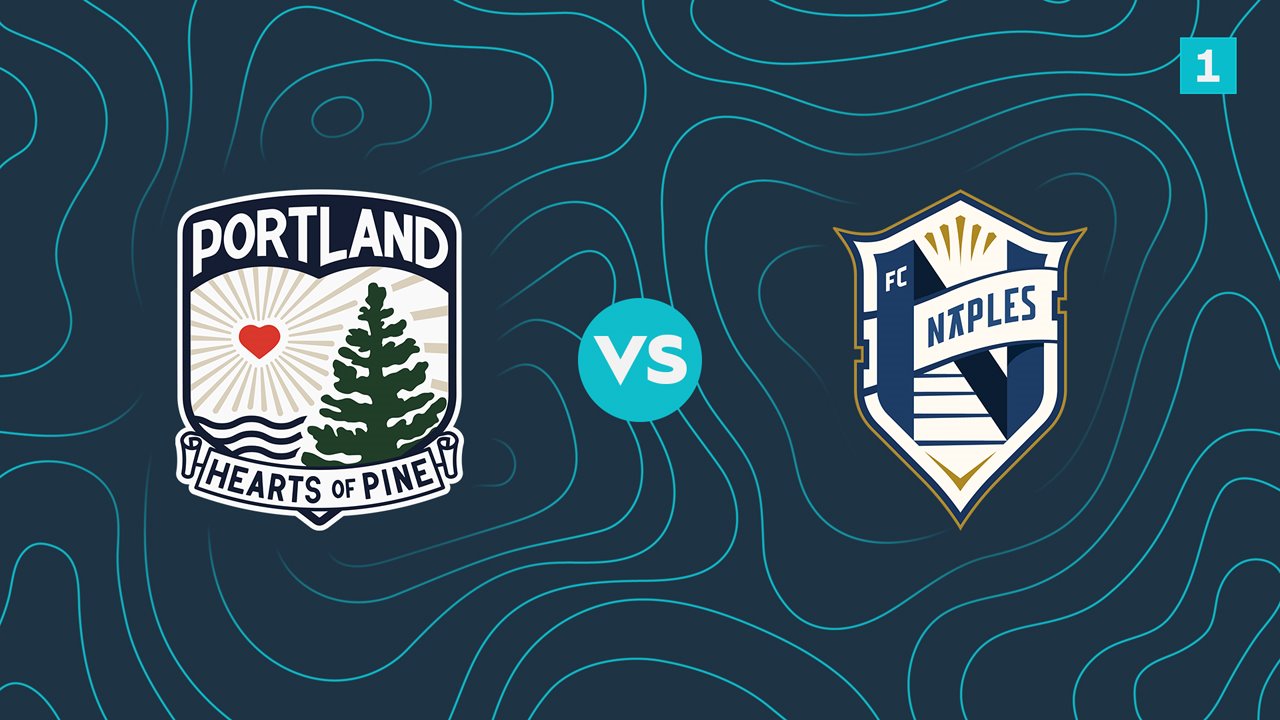 Portland Hearts of Pine vs FC Naples poster Portland Hearts of Pine vs FC Naples poster