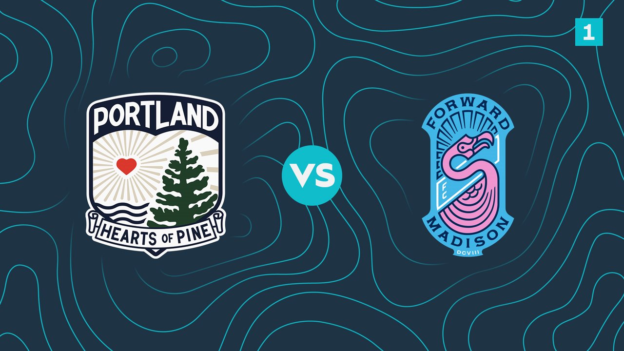 Portland Hearts of Pine vs Forward Madison poster Portland Hearts of Pine vs Forward Madison poster