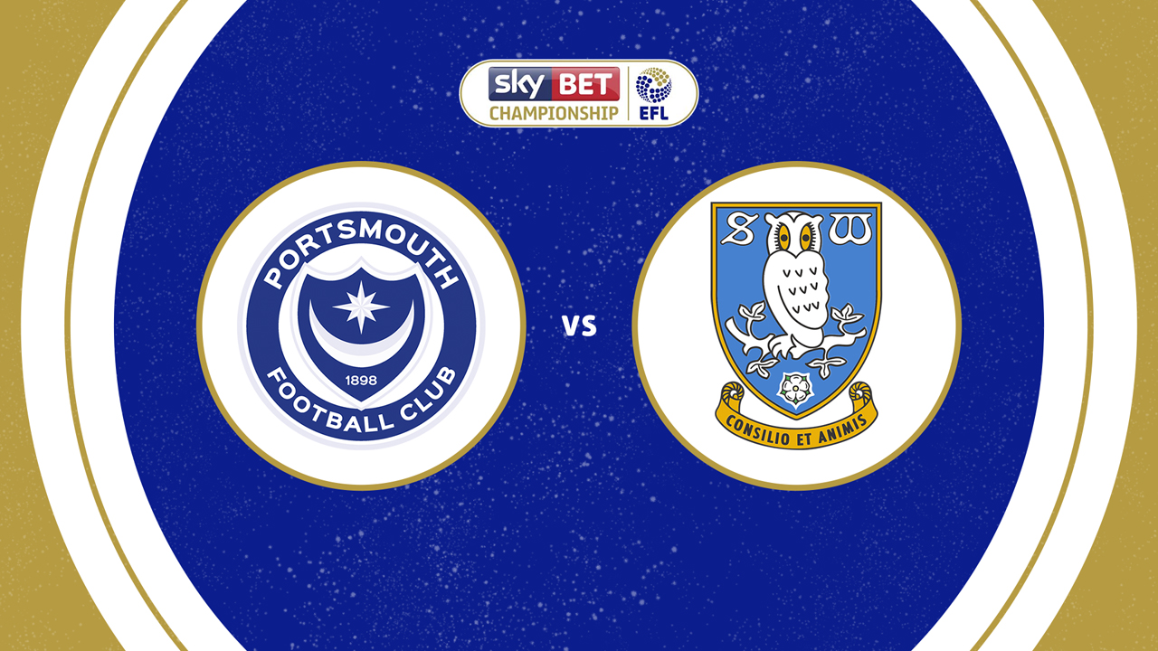 Portsmouth vs Sheffield Wednesday poster Portsmouth vs Sheffield Wednesday poster