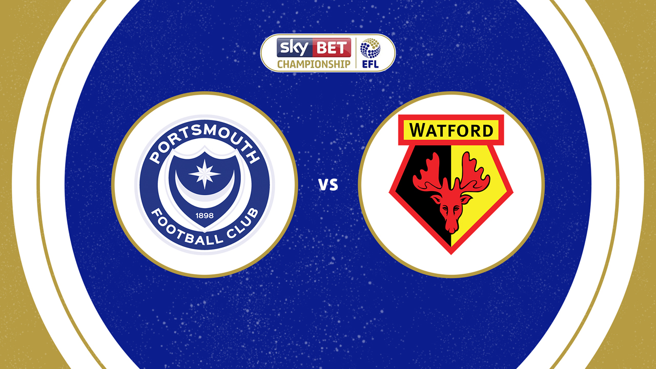 Portsmouth vs Watford poster Portsmouth vs Watford poster