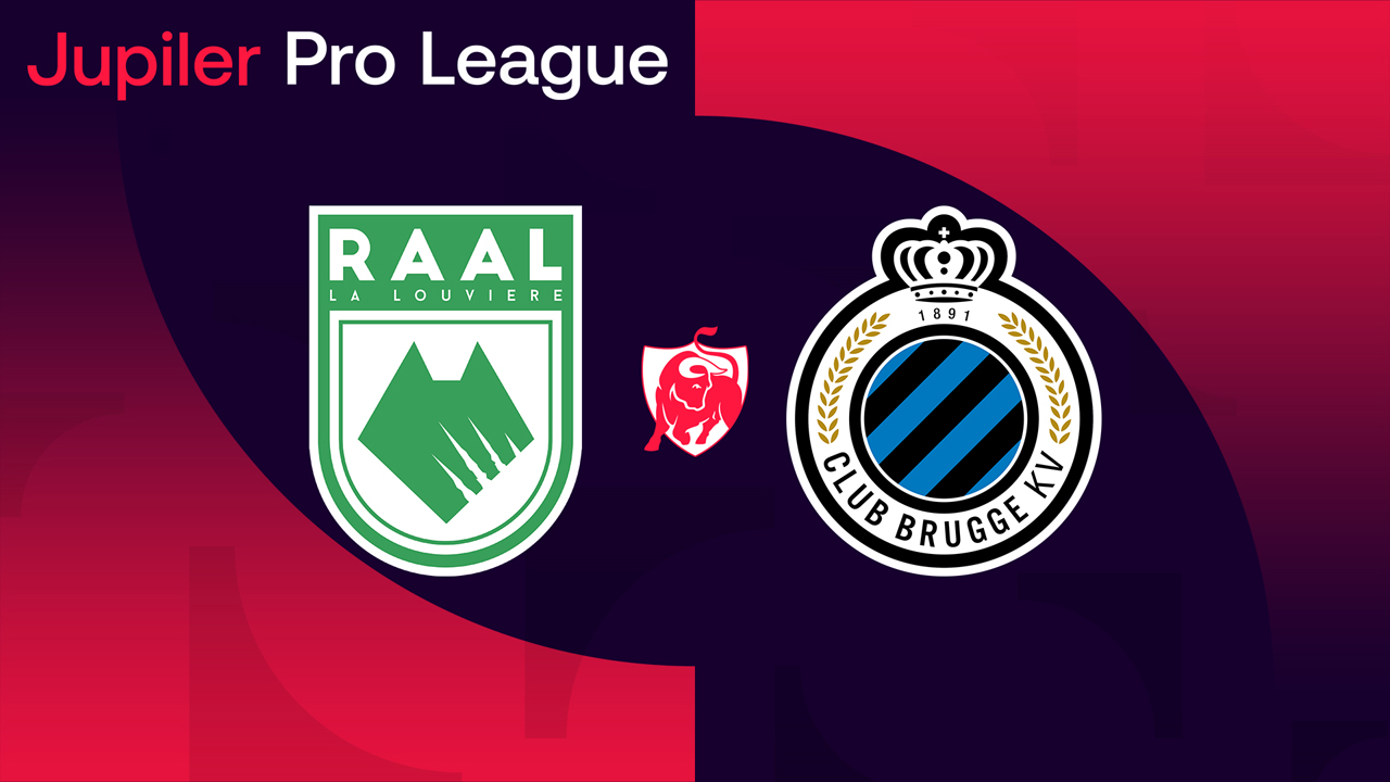 RAAL La Louvière vs Club Brugge poster RAAL La Louvière vs Club Brugge poster