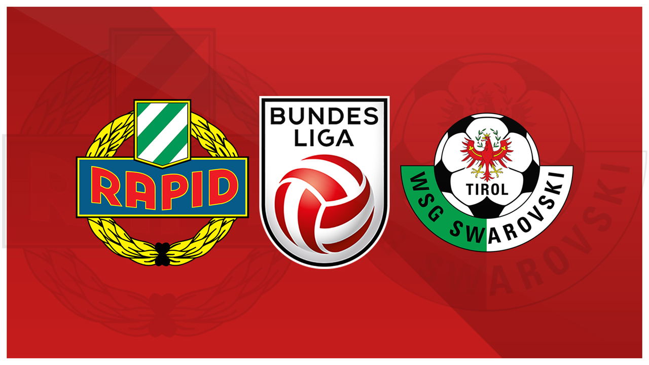 Rapid Vienna vs WSG Tirol poster Rapid Vienna vs WSG Tirol poster