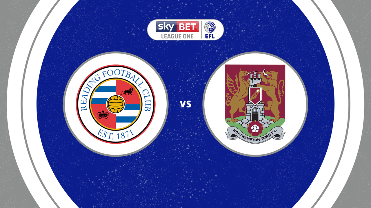 Reading vs Northampton Town poster Reading vs Northampton Town poster