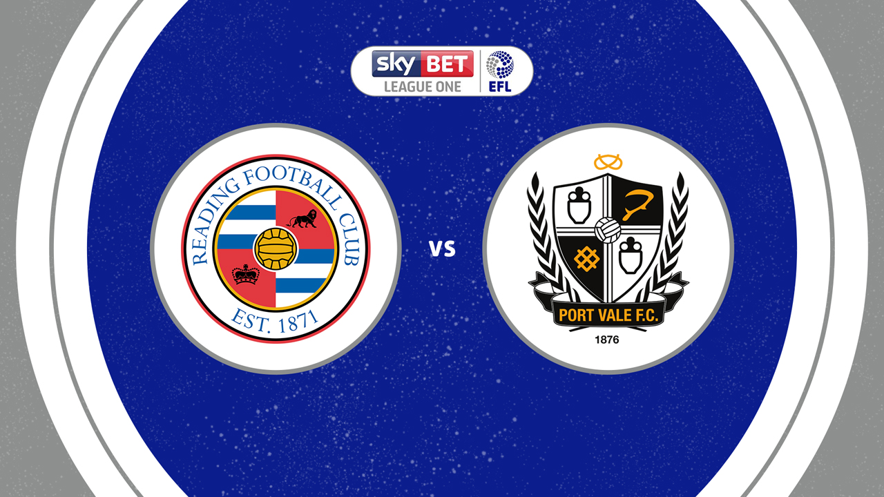 Reading vs Port Vale poster Reading vs Port Vale poster