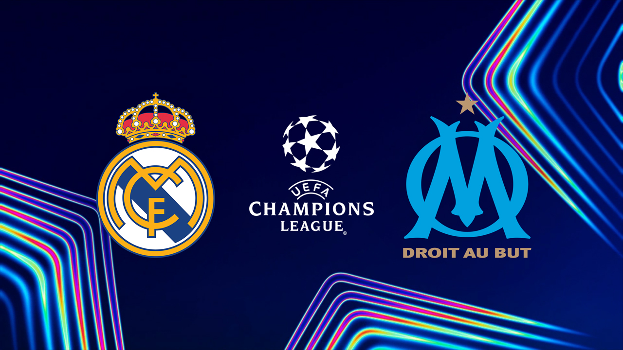 Real Madrid vs Marseille poster Real Madrid vs Marseille poster