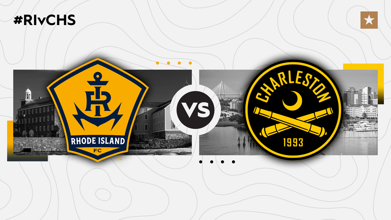 Rhode Island FC vs Charleston Battery poster Rhode Island FC vs Charleston Battery poster