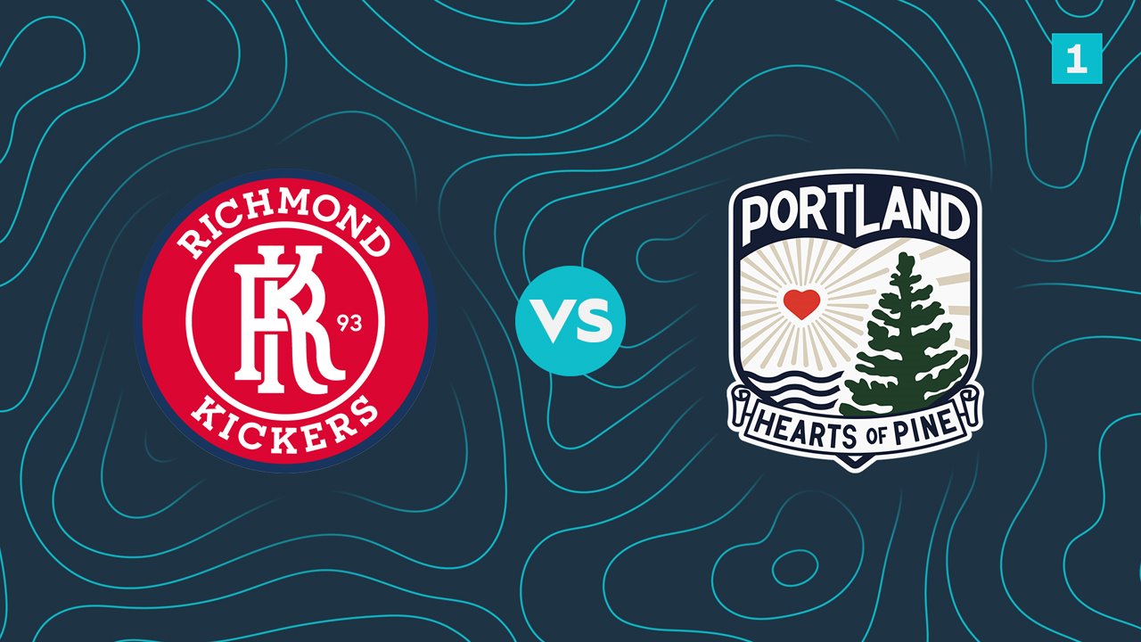 Richmond Kickers vs Portland Hearts of Pine poster Richmond Kickers vs Portland Hearts of Pine poster