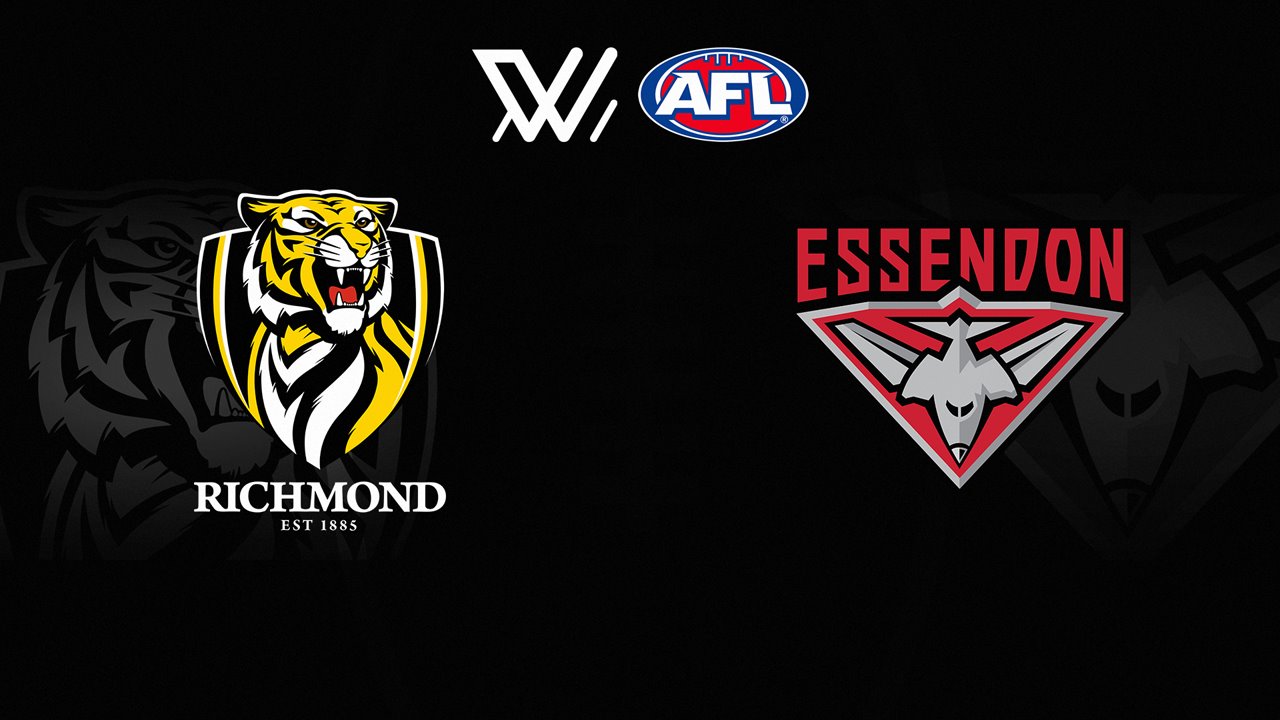 Richmond Tigers Women vs Essendon Bombers Women poster Richmond Tigers Women vs Essendon Bombers Women poster