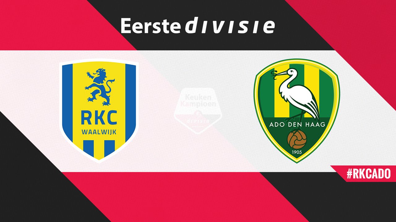 RKC Waalwijk vs ADO Den Haag poster RKC Waalwijk vs ADO Den Haag poster