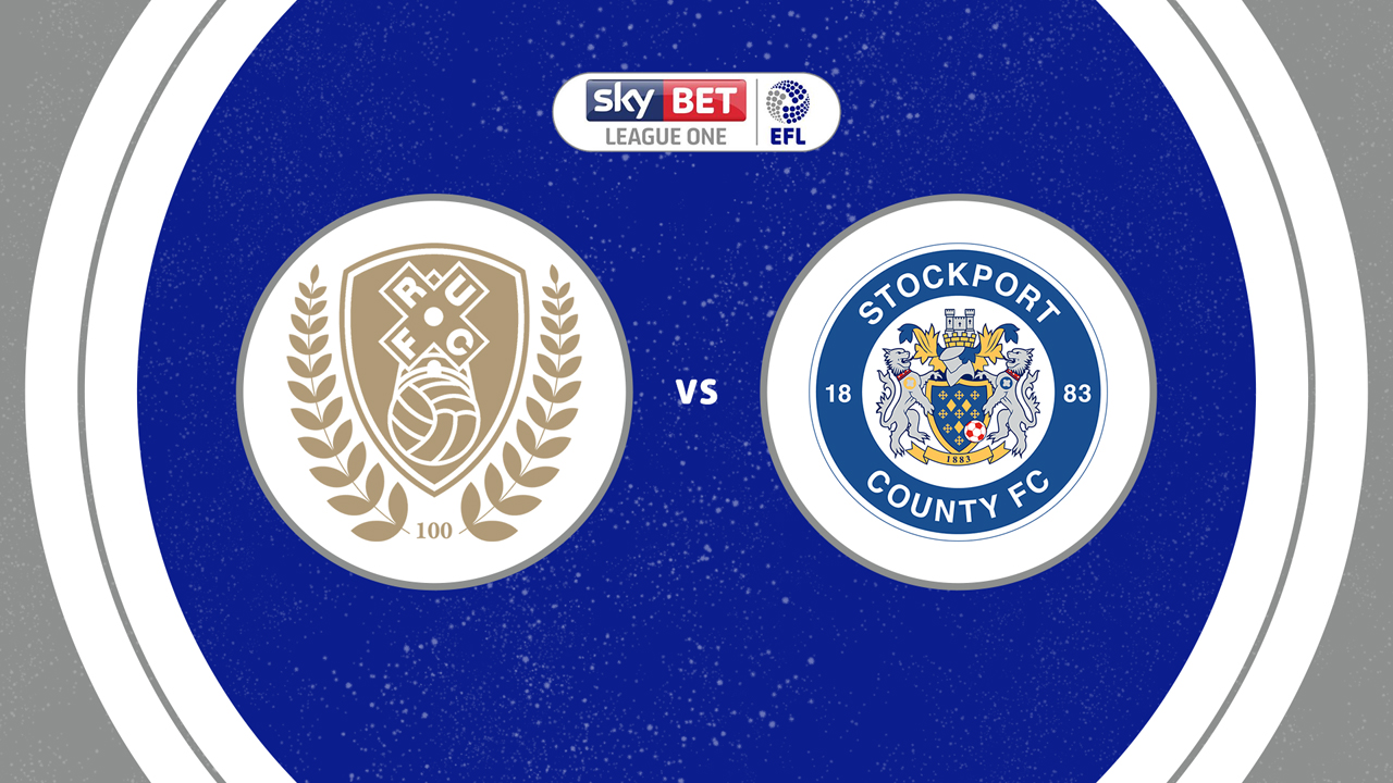 Rotherham United vs Stockport County poster Rotherham United vs Stockport County poster