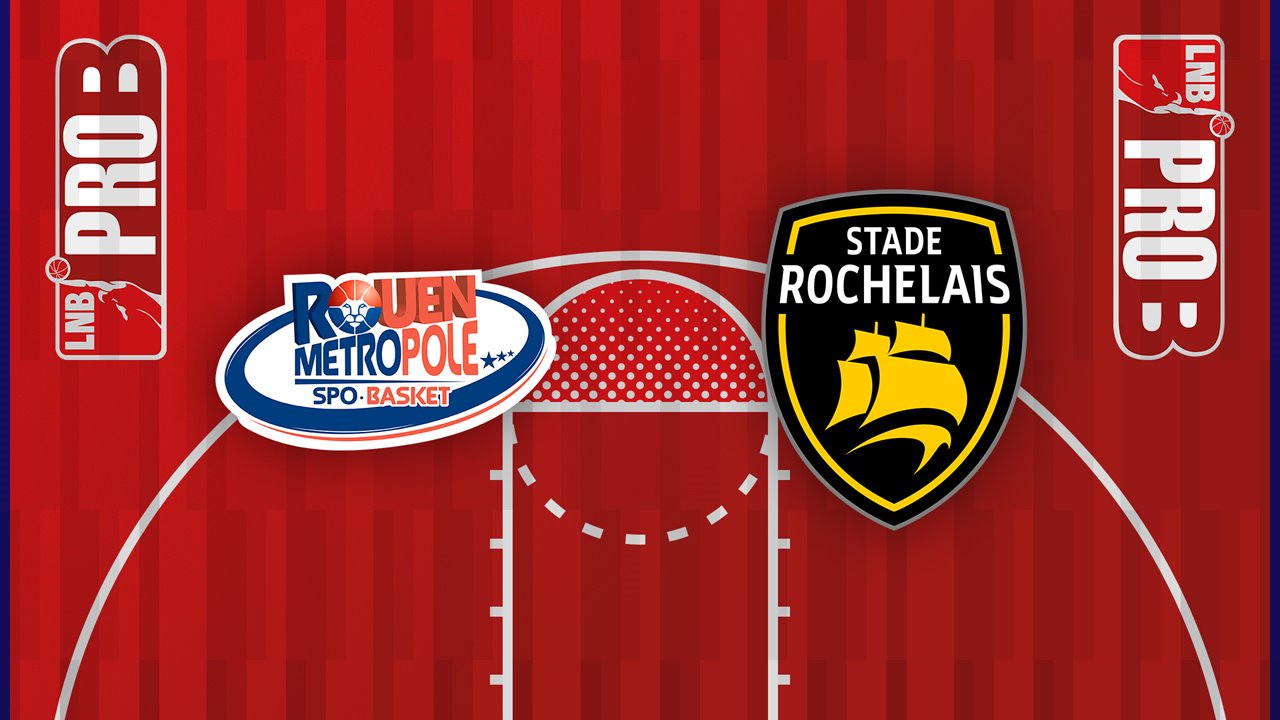 Rouen vs Stade Rochelais Basket poster Rouen vs Stade Rochelais Basket poster