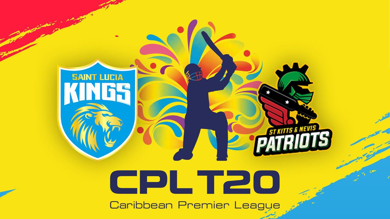 Saint Lucia Kings vs St Kitts and Nevis Patriots poster Saint Lucia Kings vs St Kitts and Nevis Patriots poster