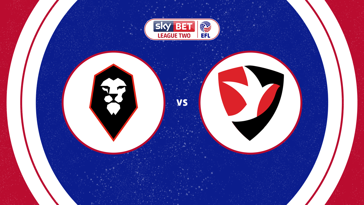 Salford City vs Cheltenham Town poster Salford City vs Cheltenham Town poster