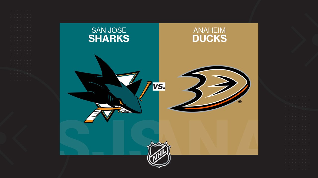 San Jose Sharks vs Anaheim Ducks poster
