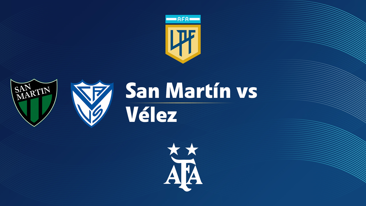 San Martín de San Juan vs Vélez Sarsfield poster San Martín de San Juan vs Vélez Sarsfield poster