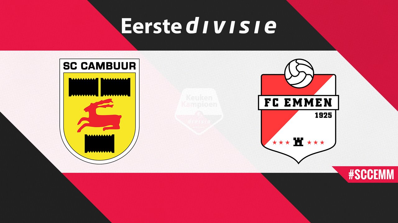 SC Cambuur vs FC Emmen poster SC Cambuur vs FC Emmen poster