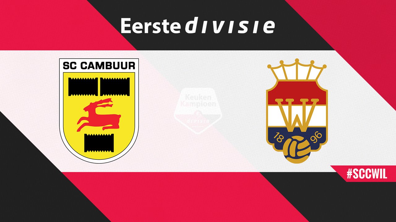 SC Cambuur vs Willem II poster SC Cambuur vs Willem II poster