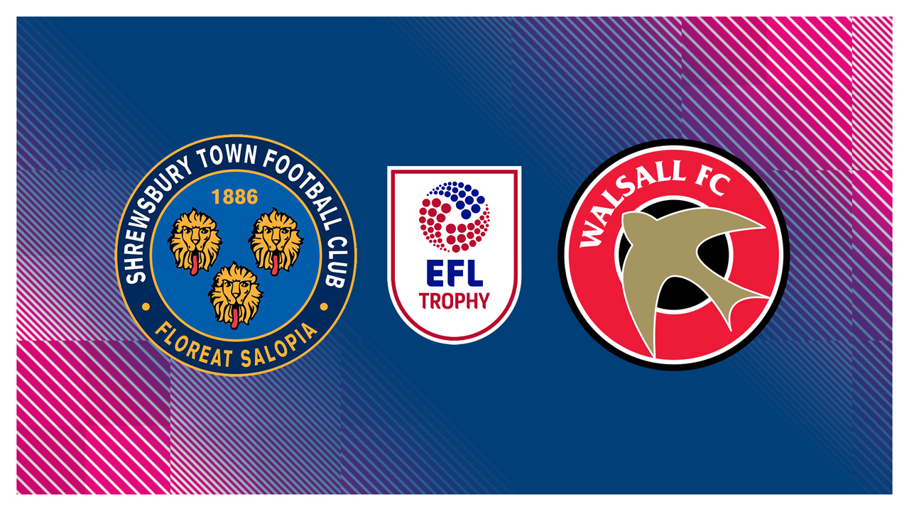 Shrewsbury Town vs Walsall poster Shrewsbury Town vs Walsall poster
