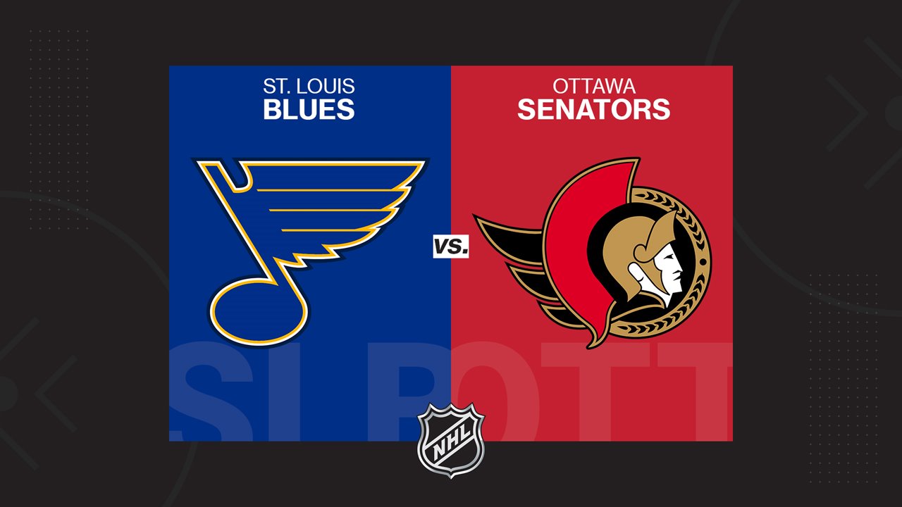 St. Louis Blues vs Ottawa Senators poster St. Louis Blues vs Ottawa Senators poster