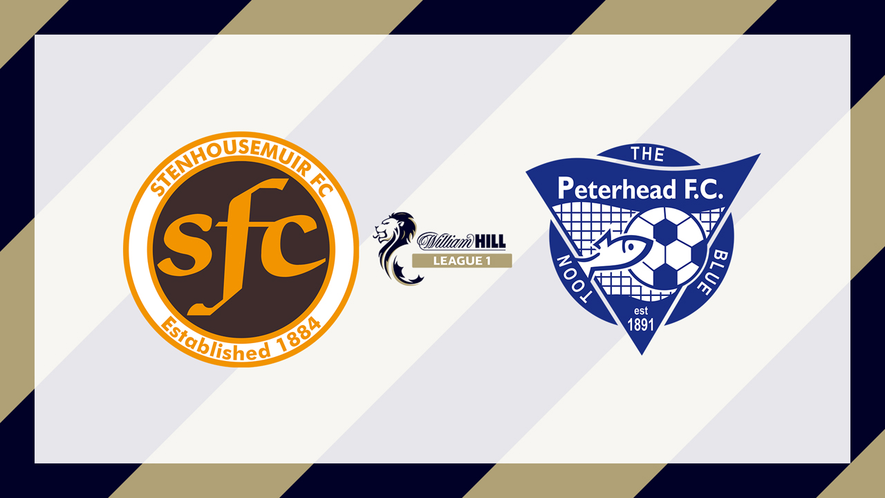 Stenhousemuir vs Peterhead poster Stenhousemuir vs Peterhead poster