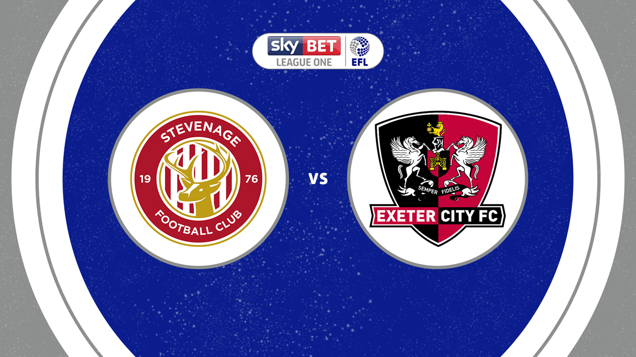 Stevenage vs Exeter City poster Stevenage vs Exeter City poster
