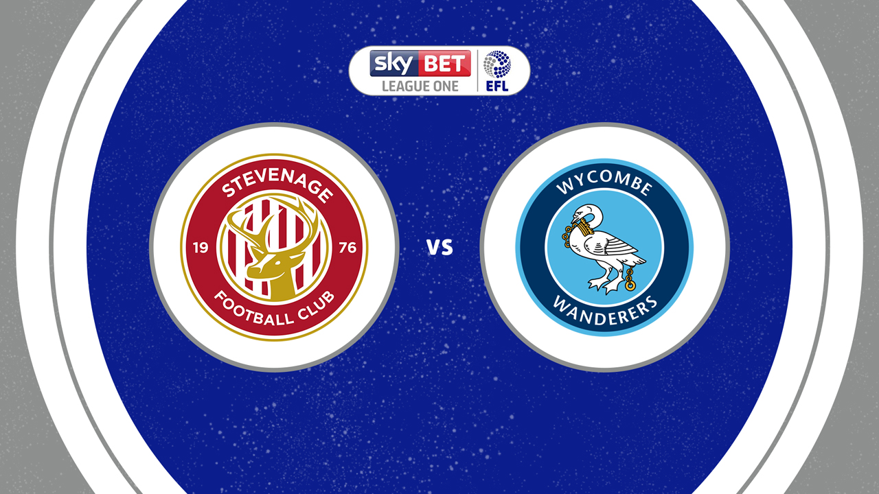 Stevenage vs Wycombe Wanderers poster Stevenage vs Wycombe Wanderers poster