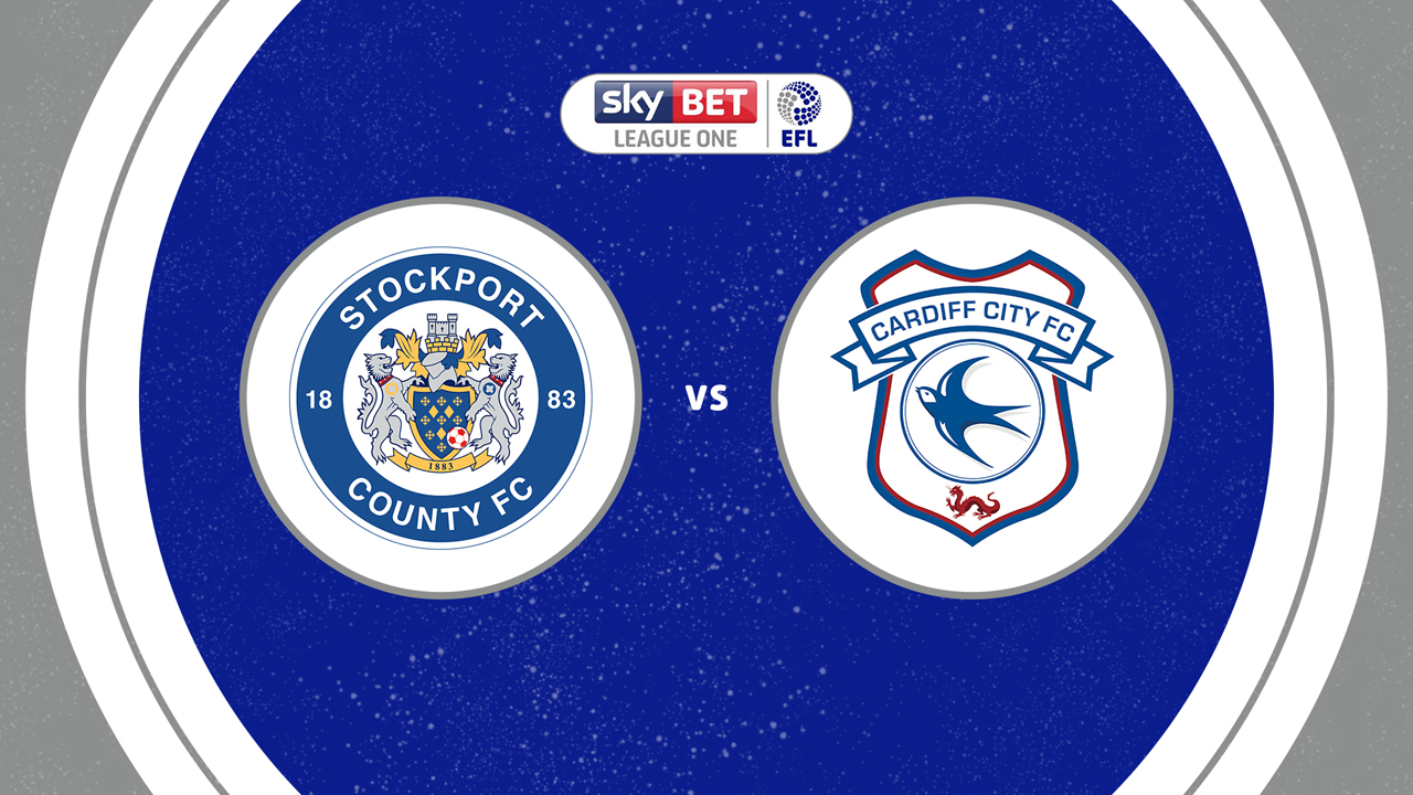 Stockport County vs Cardiff City poster Stockport County vs Cardiff City poster