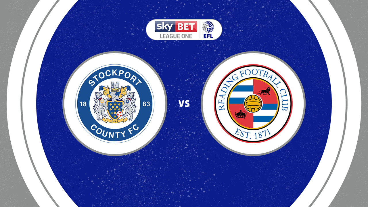 Stockport County vs Reading poster Stockport County vs Reading poster