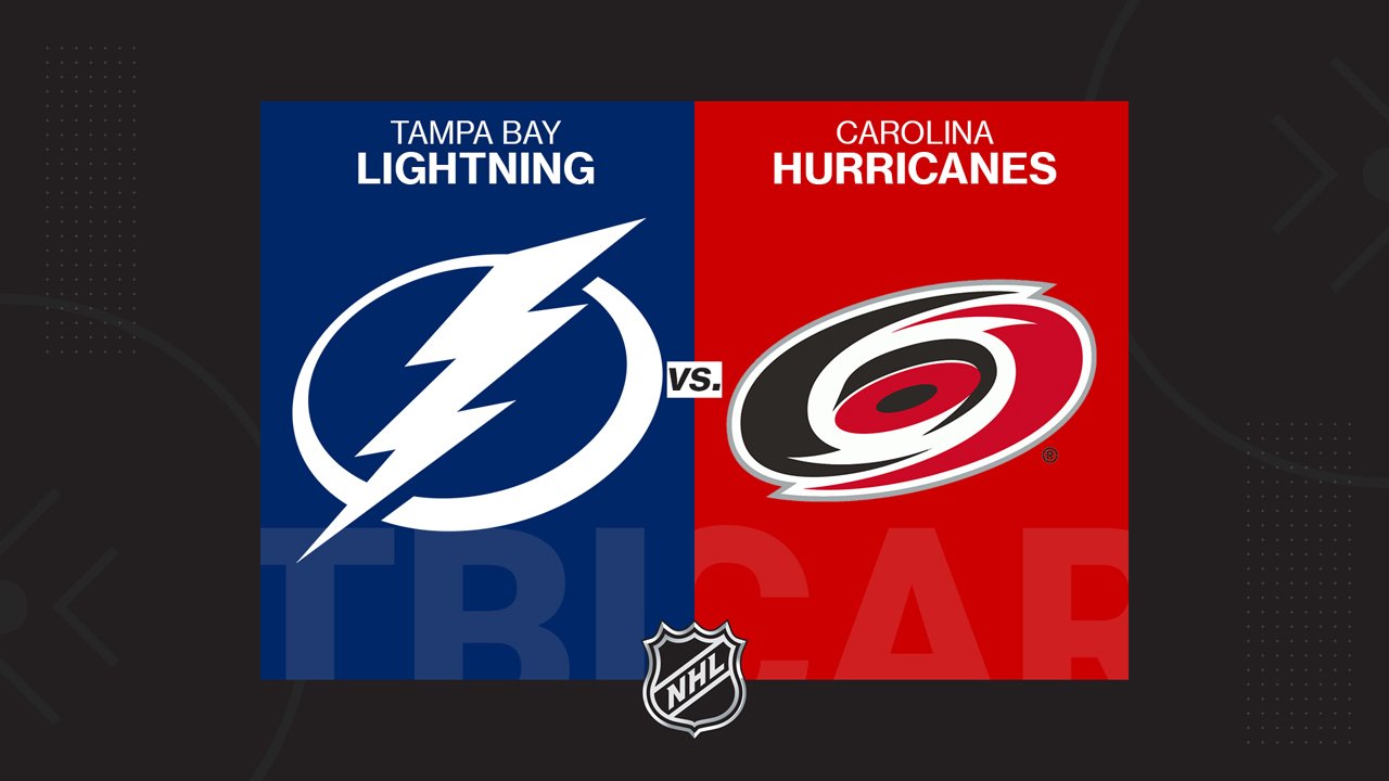 Tampa Bay Lightning vs Carolina Hurricanes poster Tampa Bay Lightning vs Carolina Hurricanes poster