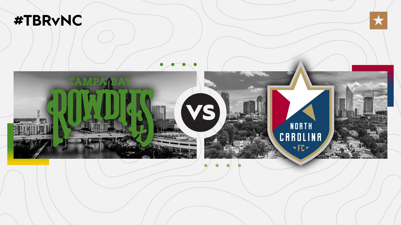 Tampa Bay Rowdies vs North Carolina FC poster Tampa Bay Rowdies vs North Carolina FC poster
