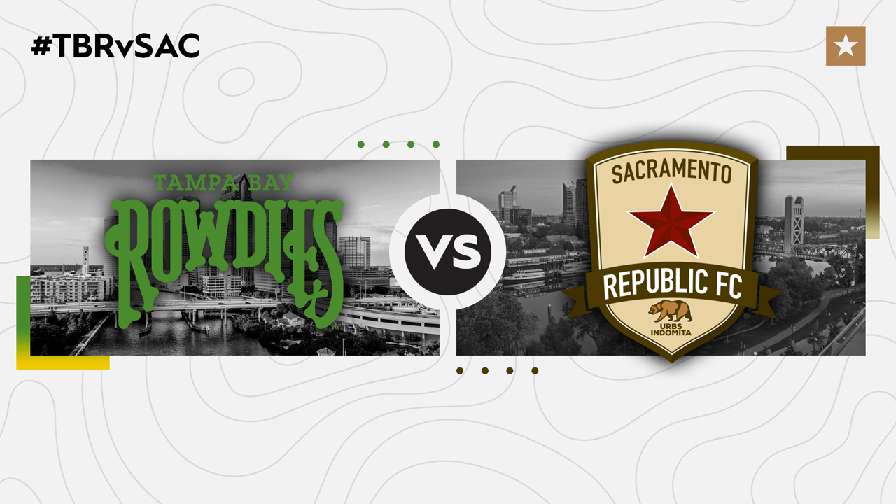 Tampa Bay Rowdies vs Sacramento Republic poster Tampa Bay Rowdies vs Sacramento Republic poster