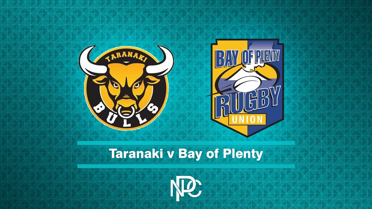 Taranaki vs Bay of Plenty poster Taranaki vs Bay of Plenty poster