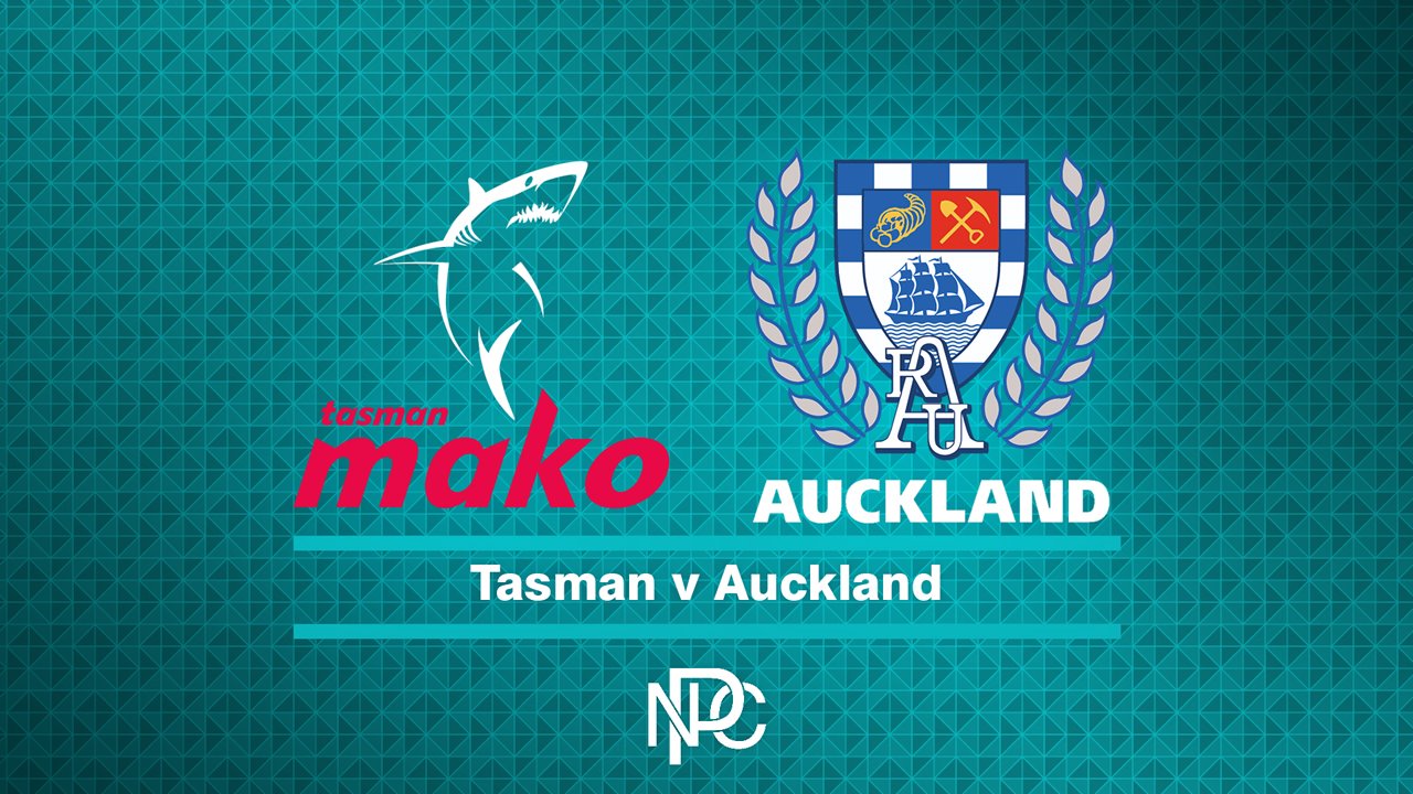 Tasman vs Auckland poster Tasman vs Auckland poster