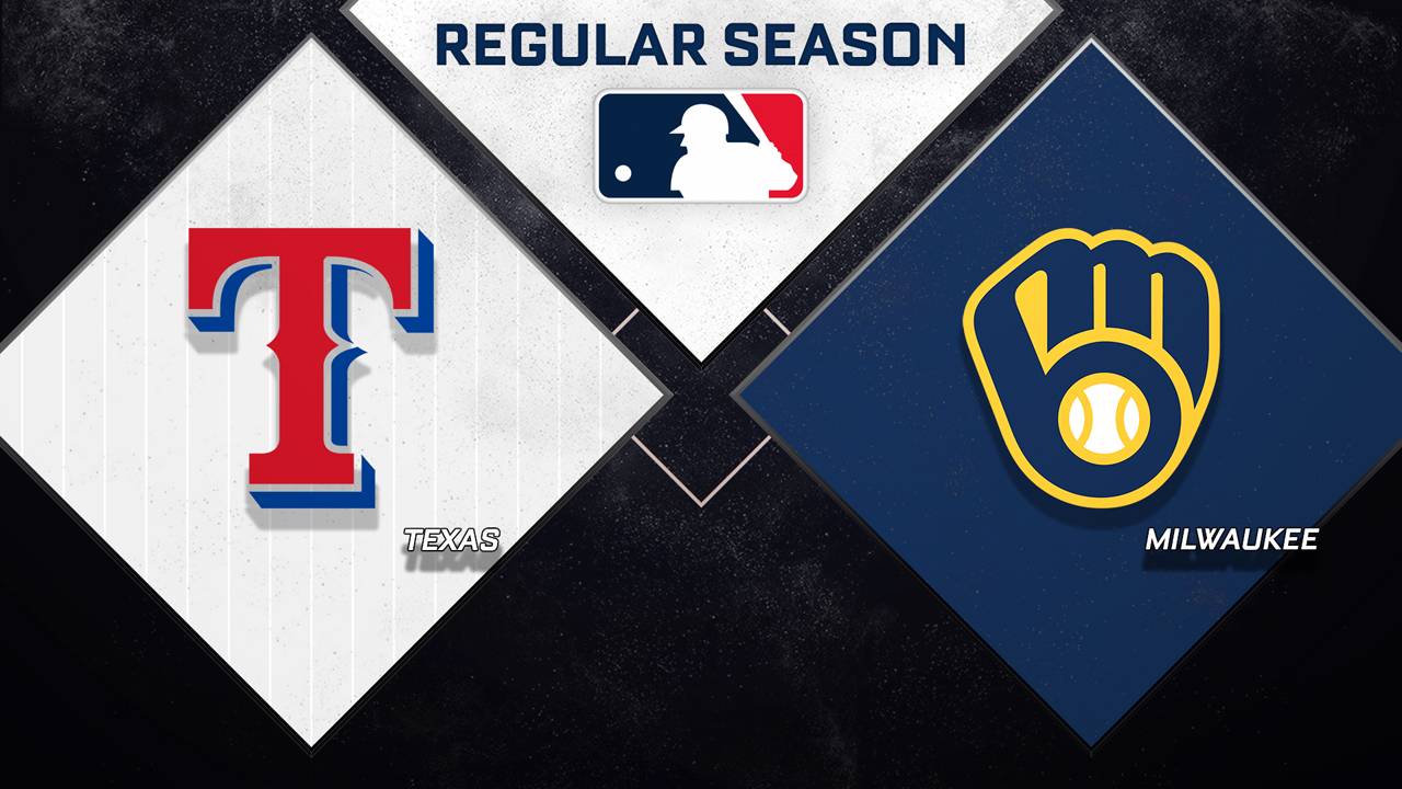 Texas Rangers vs Milwaukee Brewers poster Texas Rangers vs Milwaukee Brewers poster