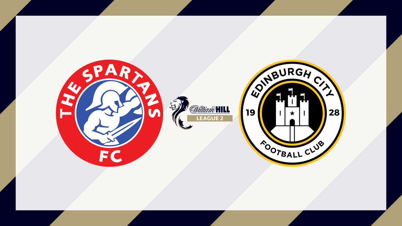 The Spartans vs Edinburgh City poster The Spartans vs Edinburgh City poster