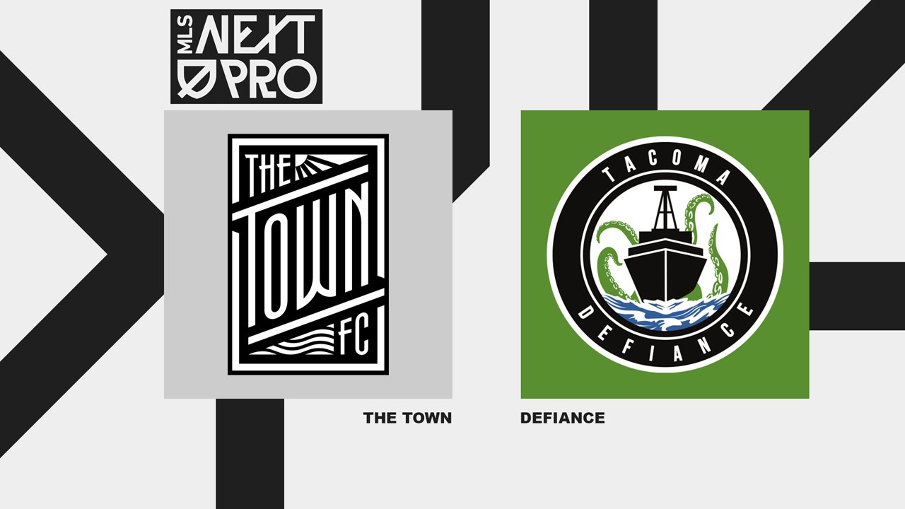 The Town FC vs Tacoma Defiance poster The Town FC vs Tacoma Defiance poster
