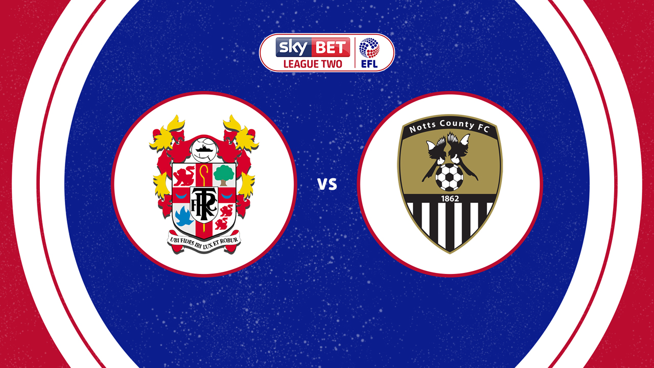Tranmere Rovers vs Notts County poster Tranmere Rovers vs Notts County poster
