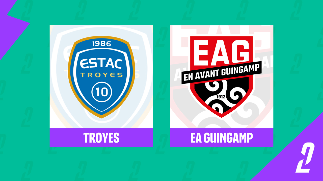 Troyes vs Guingamp poster Troyes vs Guingamp poster