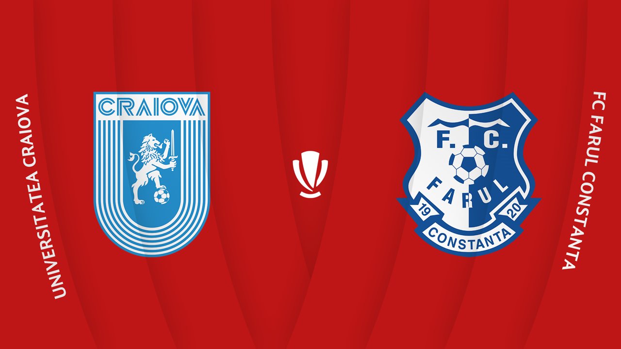 Universitatea Craiova vs Farul Constanța poster Universitatea Craiova vs Farul Constanța poster