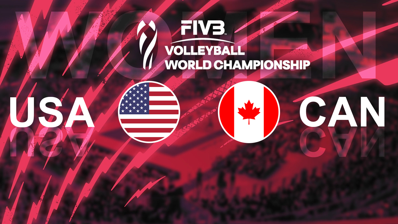 USA Volleyball Women vs Canada Volleyball Women poster USA Volleyball Women vs Canada Volleyball Women poster