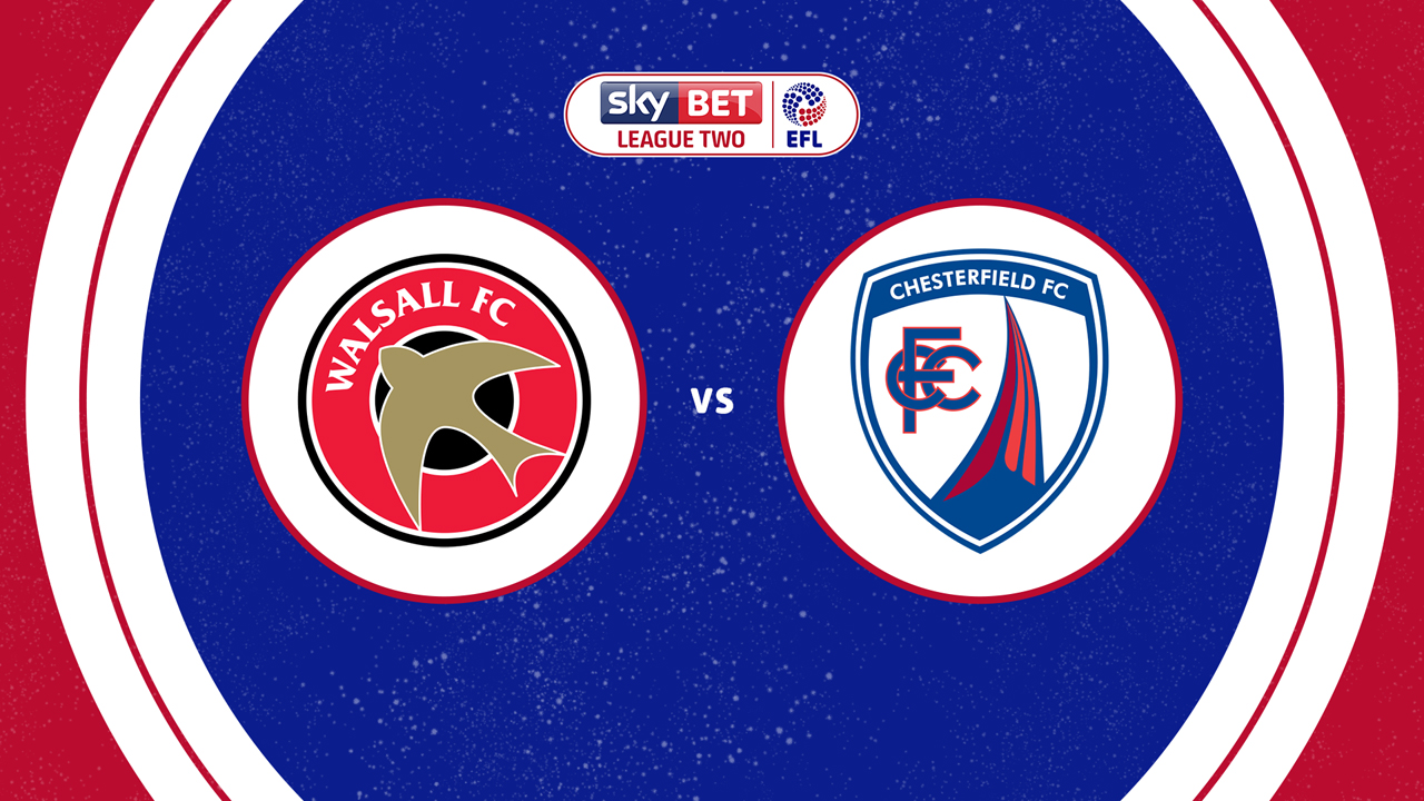 Walsall vs Chesterfield poster Walsall vs Chesterfield poster