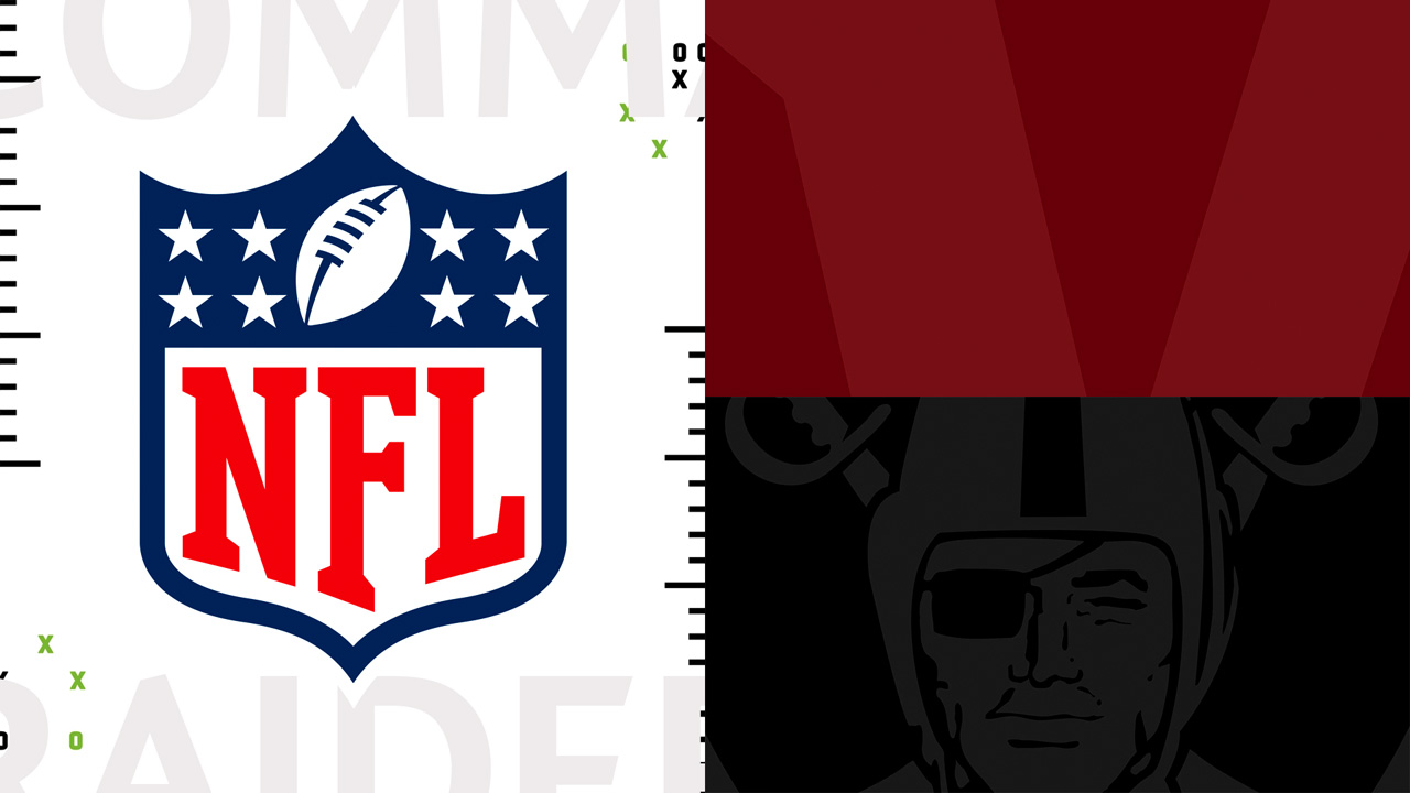 Washington Commanders vs Las Vegas Raiders poster Washington Commanders vs Las Vegas Raiders poster