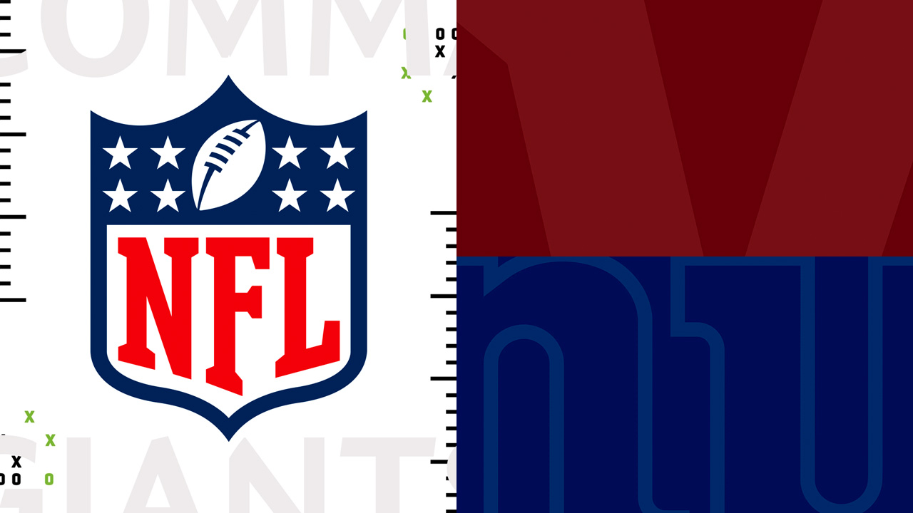 Washington Commanders vs New York Giants poster Washington Commanders vs New York Giants poster