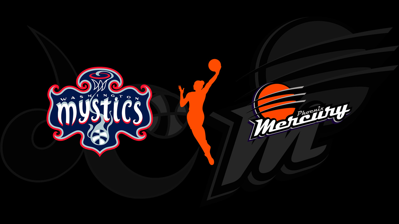 Washington Mystics vs Phoenix Mercury poster Washington Mystics vs Phoenix Mercury poster