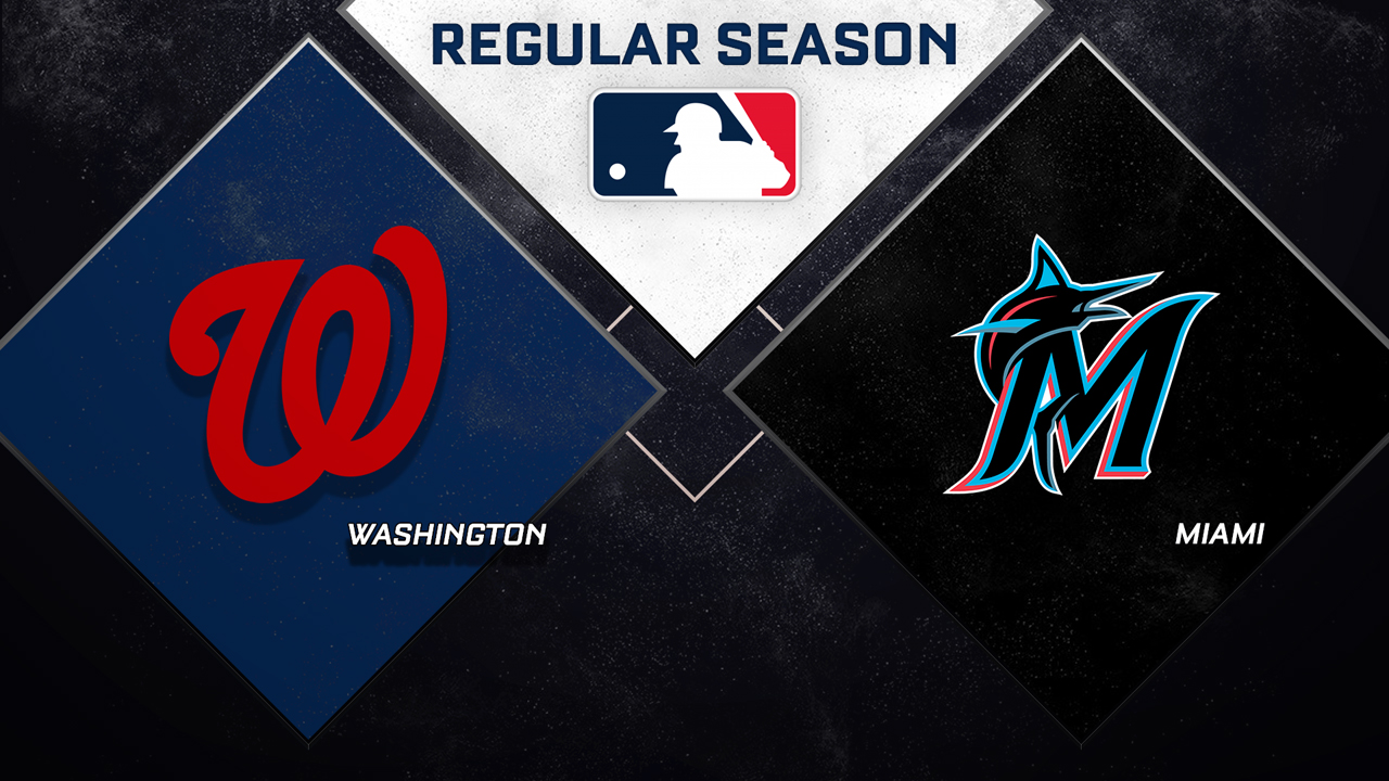 Washington Nationals vs Miami Marlins poster Washington Nationals vs Miami Marlins poster
