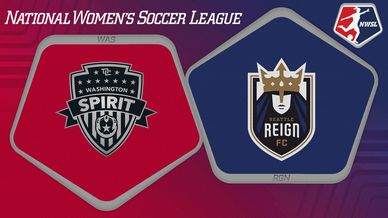 Washington Spirit vs Seattle Reign poster Washington Spirit vs Seattle Reign poster