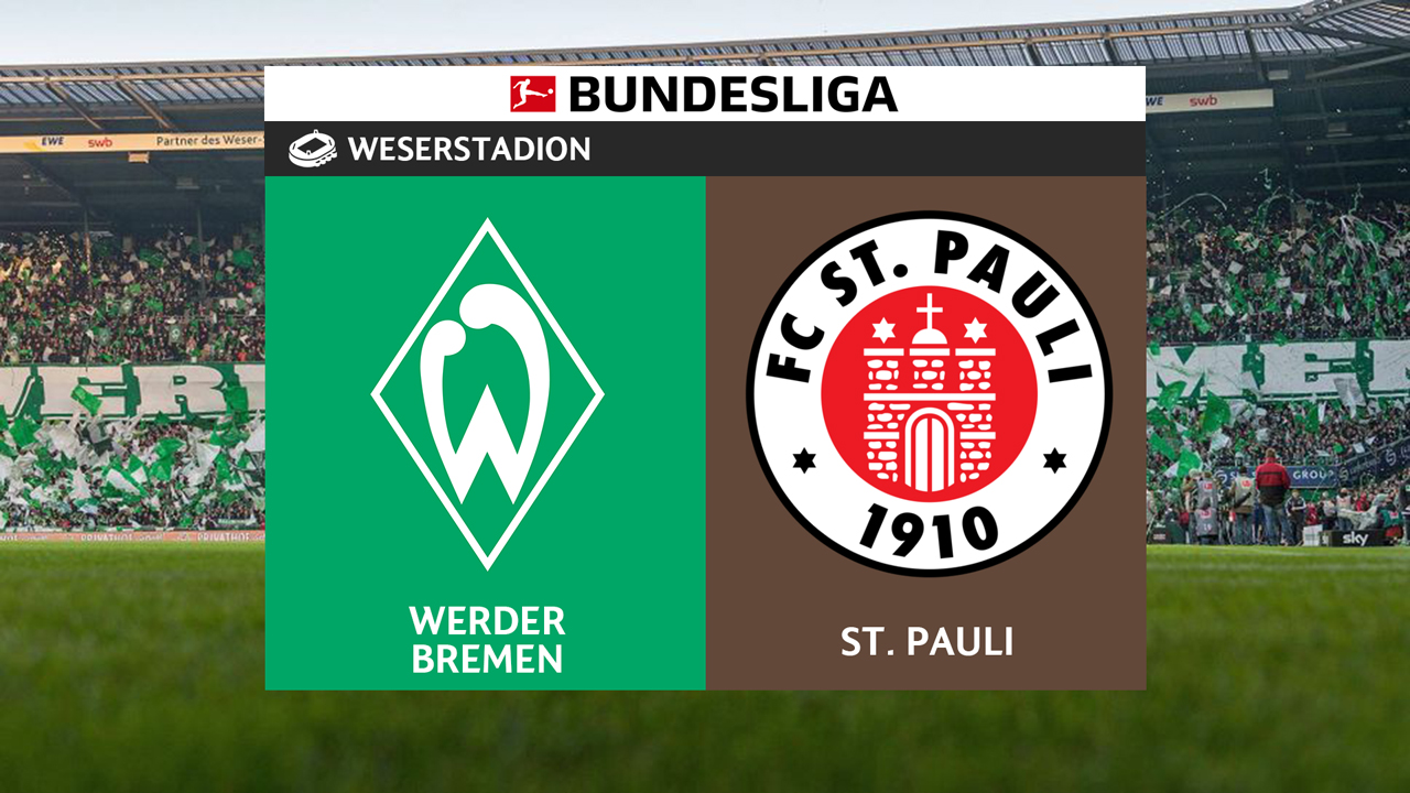 Werder Bremen vs St Pauli poster Werder Bremen vs St Pauli poster