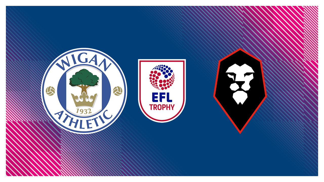Wigan Athletic vs Salford City poster Wigan Athletic vs Salford City poster